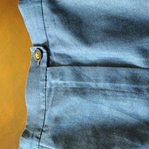 Pants 100%cotton made in France color blue waist 32inch inseam 27inch